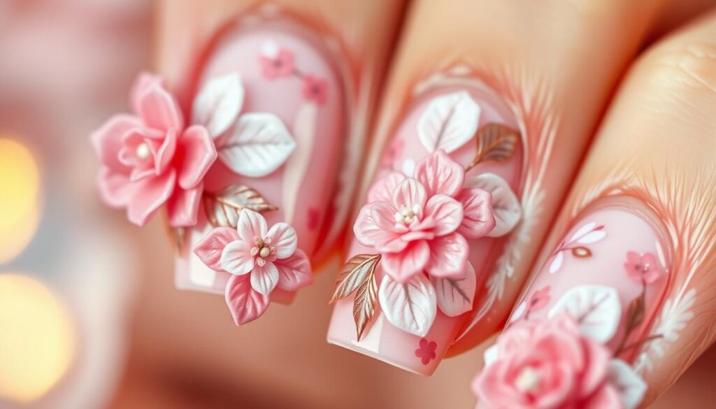 Nail Art Rosa