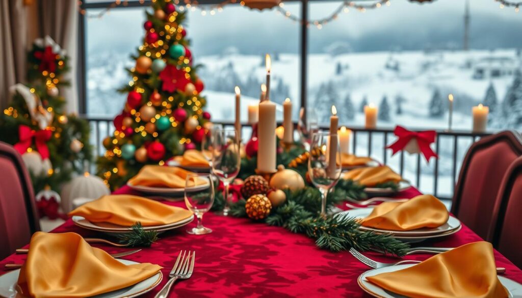 Paleta de Cores para Mesa de Natal