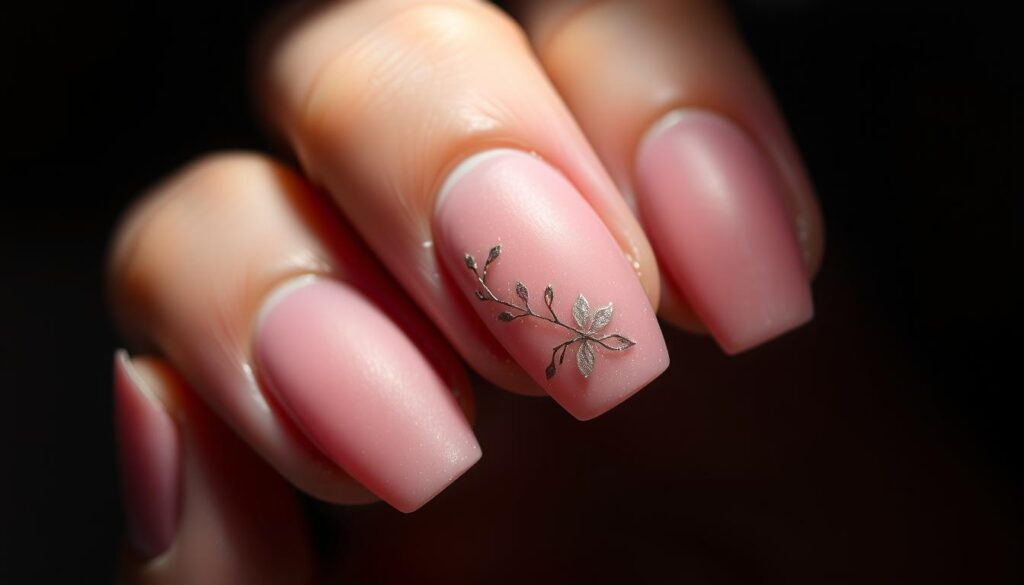 Unhas Rosa Foscas