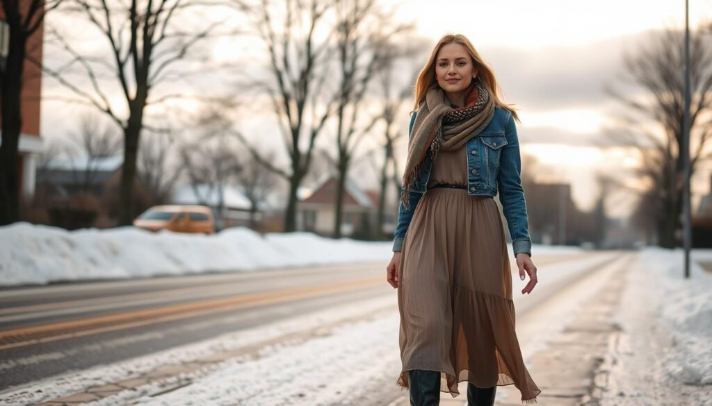 Vestidos no Inverno