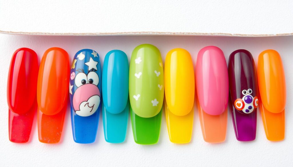 cores de unhas decoradas 3D 2025