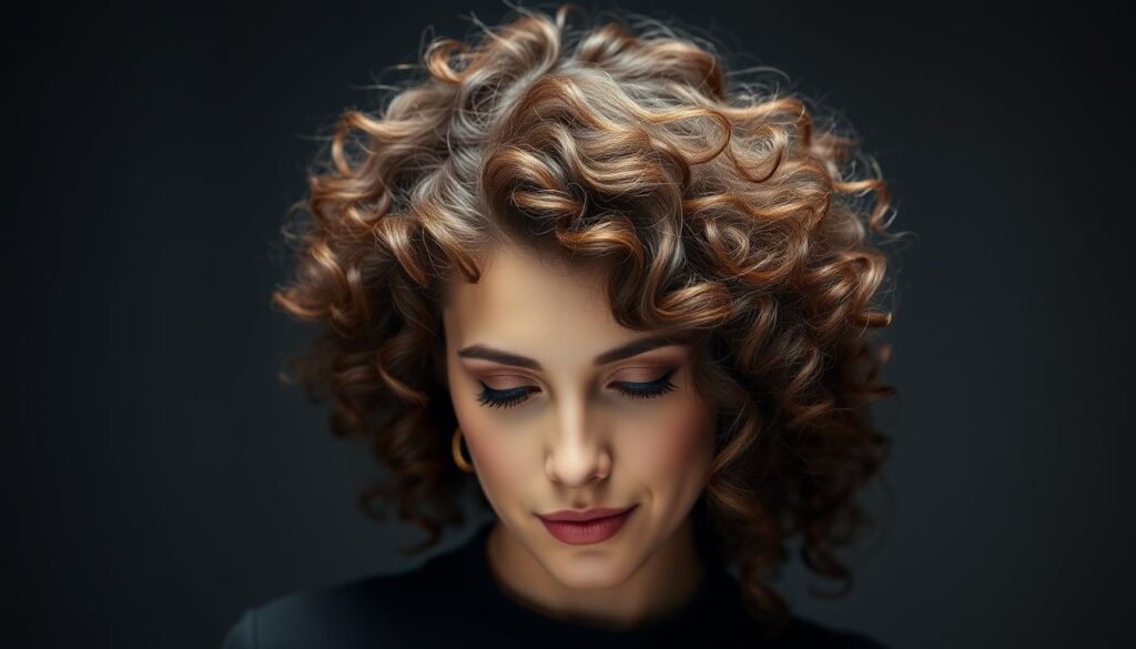 corte coração cabelo cacheado