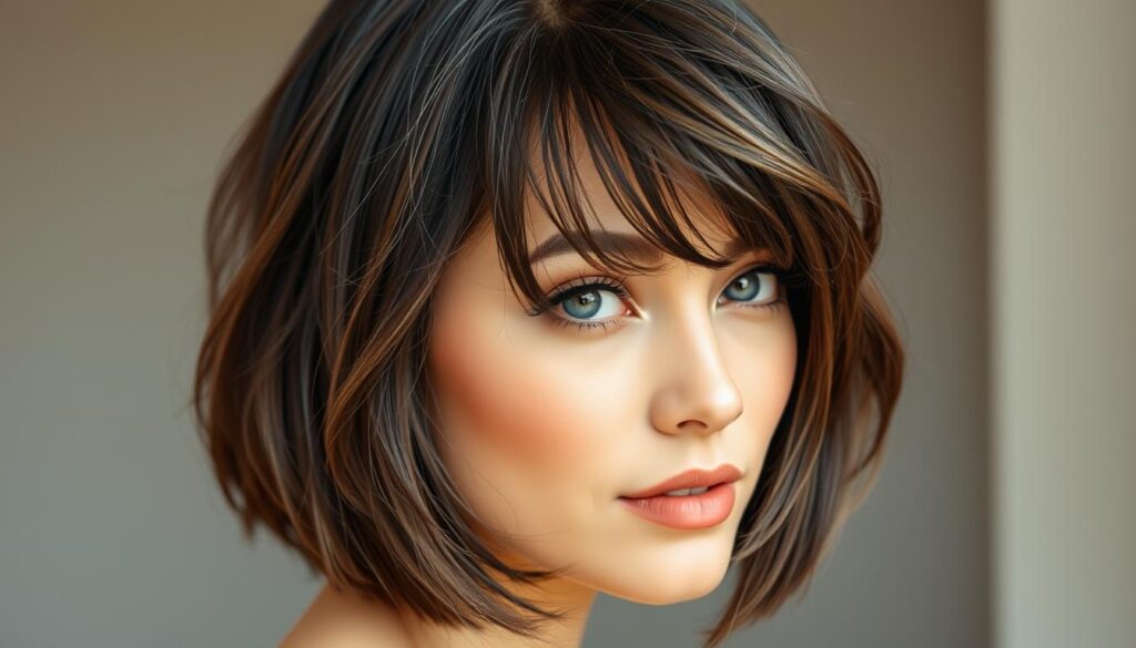 franjas para Bob Cut